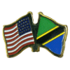 [U.S. & Tanzania Flag Pin]