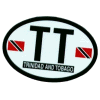 [Trinidad & Tobago Oval Reflective Decal]