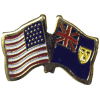 [U.S. & Turks & Caicos Flag Pin]