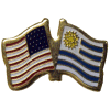 [U.S. & Uruguay Flag Pin]