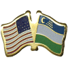 [U.S. & Uzbekistan Flag Pin]