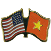 [U.S. & Vietnam Flag Pin]