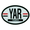 [Yemen Oval Reflective Decal]