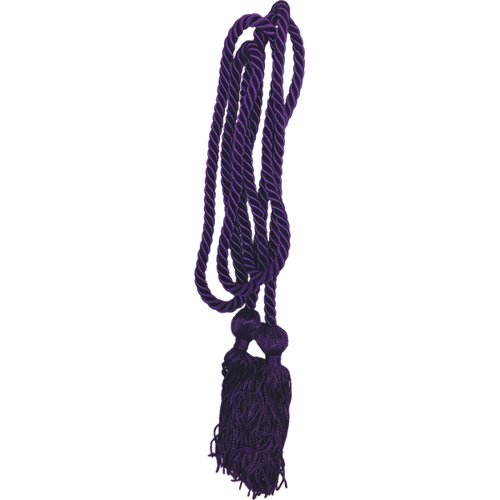 Purple Cord and Tassels 60 inches Long Masonic Apron Flagline cord and Tassels 