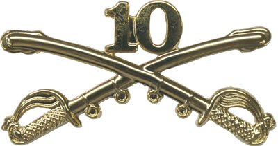 10th CAVALRY ARMY HAT PIN 