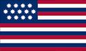 13 star Franklin & Adams U.S. flag