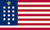 13 star French Alliance U.S. flag