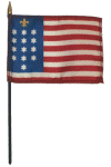 U.S. 13 Star French Alliance Desk Flag