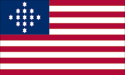 13 star Hulbert U.S. flag