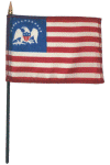 U.S. 13 Star Indian Peace Desk Flag