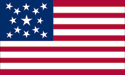 13 star Medallion U.S. flag