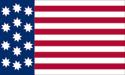 [U.S. 13 Star Shaw (Long) Flag]