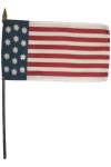 U.S. 13 Star Shaw (long) Desk Flag