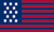 13 star Yorktown - Simcoe U.S. flag