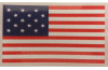 US15star Ft McHenry reflective flag decal