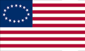 15 star Oval U.S. flag