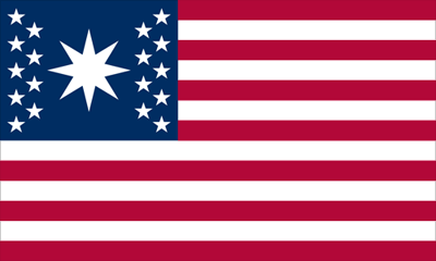 19 star Deseret unofficial U.S. flag