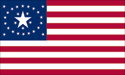 28 star Oval Big Star U.S. flag