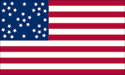 34 star St Andrew Pattern U.S. flag