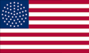 51 star round pattern U.S. flag