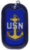 [Navy USN Anchor Dog Tag]
