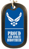 [Air Force Proud Brother Dog Tag]