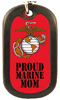 [Marine Corps Proud Mom Dog Tag]