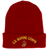 Marine Corps Logo Red Knit Watch Cap