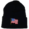 Wavy U.S. Flag Knit Watch Cap