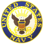 Navy Round Patch
