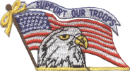 Support Our Troops Eagle Patch