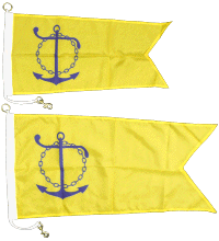 Photo of Dyed Golden Anchor Pennants