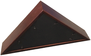 Wood Triangle Flag Case with Cherry Finish for 3x5' flag