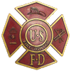 [Fire Department Memorial Grave Marker / Flag Holder]