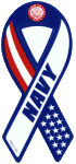 [Navy Ribbon Magnet]