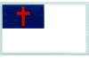 Christian reflective flag decal