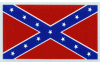 Confederate reflective flag decal