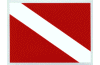 Skin Diver reflective flag decal