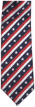 Patriotic Stars Straight Neck Tie