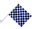 [Racing Checkered Car Flag]