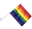 [Rainbow Car Flag]