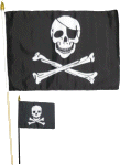 Jolly Roger stick flags