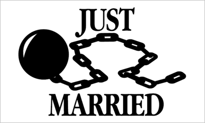 Wedding Flags Crw In Glen Burnie Maryland Just Married Ball And Chain Flag