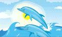 [Ocean Dolphins Flag]