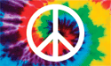 [Peace Sign Tie Dye Flag]