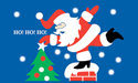 [Roof Top Santa Flag]
