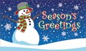 [Season's Greetings Snowman Flag]