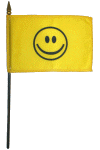 Smiley Face Desk Flag