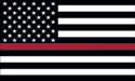 [Thin Red Line U.S. Flag]
