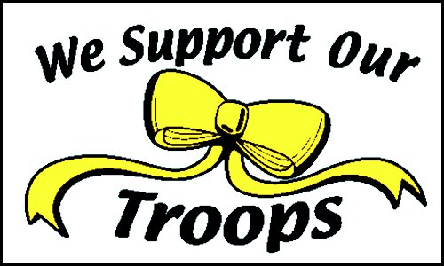 Support Our Troops grand drapeau fabriqué par WinCraft 